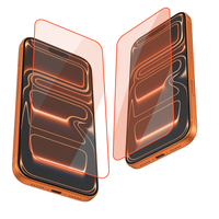 Protection d'écran en verre trempé anti-rayures 9H en aluminium haute qualité, personnalisée en usine (OEM), avec filtre lumière rouge pour iPhone 16 17 18 Pro Max Air