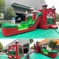 Château gonflable personnalisé prêt à être expédié avec toboggan et bannière interchangeable pour location de fête