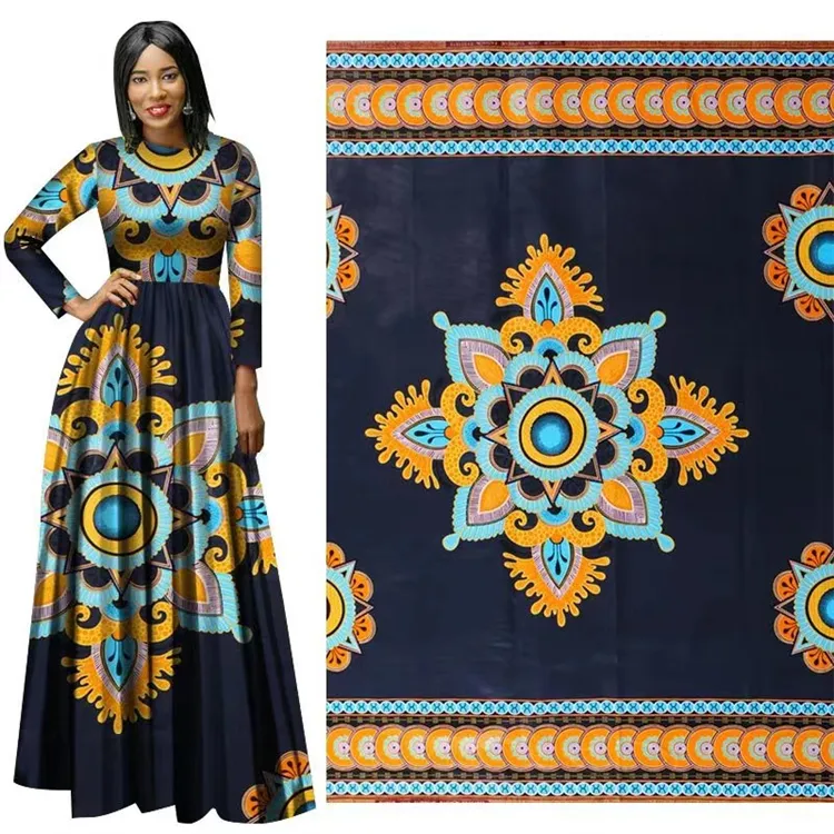 Hot Sale 100% Baumwolle African Wax Print Stoff für Kleidungs stück Home Textile China Factory Supplier Großhandel Super