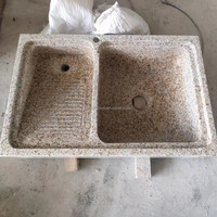 Plateau à linge en pierre de granit naturelle, 1 pièce, nouveau Design de grande taille, réservoir à linge et pierre de lavage pour vêtements, Double évier avec planche à laver