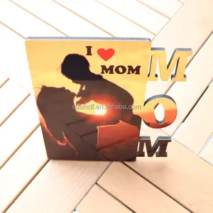 Wholesale Hot Blank Sublimation MDF MOM Photo Frames For Mother's Day