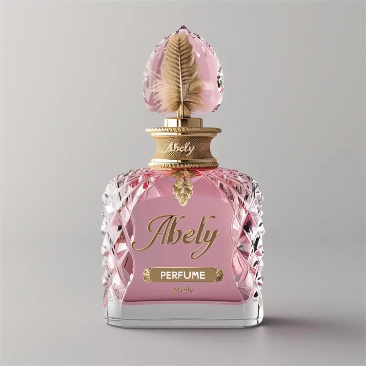 Luxury Customised Emty Perfume Big Glass Perfume Sprayer Bottle Black 50 Ml Perfume Bottle 50 Ml With Box Packaging