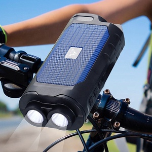 Linterna para Bicicleta 156, Altavoz Solar Portátil, Mini Altavoz Inalámbrico con Bajos, Reproductor de Música, Subwoofer, Regalo, <span class=keywords><strong>Boombox</strong></span>, Soporte para Bicicleta, FM, África - Product Image 1