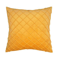 Housse de coussin en velours uni de style nordique, brodée à carreaux, coussin de canapé de luxe pour la décoration de la maison