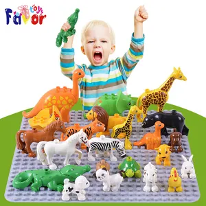 De Animales de selva salvaje sabana parque forestal en todo el mundo, Compatible con LEGO Duplo regalo