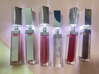 Gloss à Lèvres Maquillage de Qualité Supérieure avec Lumière LED et Tube Miroir, Étiquette Privée, Hautement Pigmenté, Mat ou Brillant, Végan