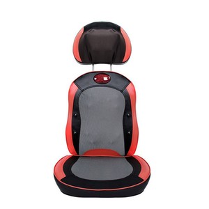 Coussin de massage cervical et corporel chauffant pour le dos, le cou et la taille, avec fonction de pétrissage, rouge, noir, beige - Product Image 4