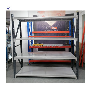 Factory 4-Layer Boltless Adjustable Rack 500kg Corrosion Protected Garage Warehouse Heavy Duty Racks &amp; <strong>Industrial</strong> <strong>Shelving</strong> <strong>Units</strong> - Product Image 5