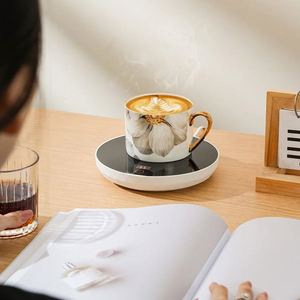 Usb Electric Mug Warmer Temperature Setting Milk <b>Tea</b> Water Thermostatic Heating Coaster Beverage Warmer Coffee Cup Heaters - Product Image 4