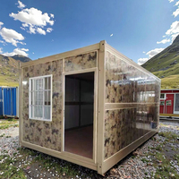 Maison-conteneur pliable camouflage contemporain Cabine extérieure mobile étanche pour cuisine et chambre à coucher