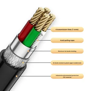 Cable de conexión de impresora de teléfono móvil 20M 30m USB 2,0 Datos de Puerto cuadrado AM/BM con amplificador de señal PVC - Product Image 2