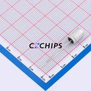 ตัวเก็บประจุแบบแข็งชนิด Through-hole (THT) รุ่น CT0J827M0608 ขนาด D6.3xL8 มม. ความจุ 820uF ±20% แรงดัน 6.3V กระแสไฟ 3.87A ความถี่ 100kHz - Product Image 2