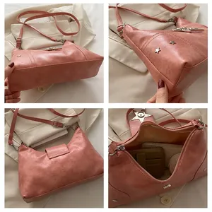 Punk Style Star Design Women Hobos Shoulder Bags Casual Y2k Cool Hot Girls Pu Crossbody Bag Female Phone Underarm Handbags <b>Purse</b> - Product Image 5