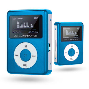 Factory Aluminum Mini MP3 <b>Player</b> Digital 1.1 Inch Screen 5.3x3.7x1.4cm TF Card Slot 18g Lightweight Children Sport Music <b>Player</b> - Product Image 2