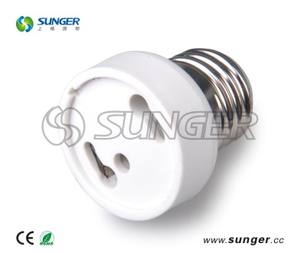 Konverter lampu E27-GU24 soket adaptor gaya sekrup aluminium plastik bahan CE RoHS lampu gantung bersertifikasi garansi 2 tahun - Product Image 4