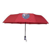 Parapluie automatique à 3 plis, 10 baleines robustes, à changement de couleur rouge magique, personnalisable avec logo, vente chaude