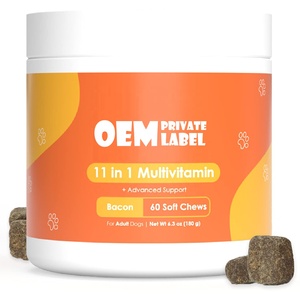 Supplément multivitaminé OEM 11-en-1 pour chiens à mâcher doux Vitamines essentielles pour la santé intestinale et immunitaire, le soutien des articulations et la santé cardiaque - Product Image 1