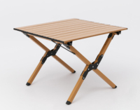 Table de camping pliable moderne pour l'extérieur, petite, avec cadre en aluminium, portable et compacte, idéale pour le camping, la randonnée, les sorties, l'école et la ferme.