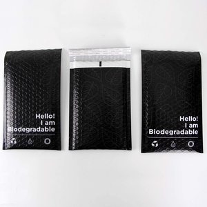 Enveloppes à bulles noires et roses 100 % biodégradables 4*7 6*9 pour expédition, sacs d'emballage rembourrés avec bulles, vente en gros - Product Image 5