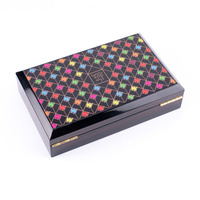 Boîte à dattes en bois laqué brillant KSA Riyadh Season, coffret cadeau de luxe pour le Ramadan, emballage pour dattes et fruits secs, logo personnalisé