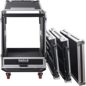 14u DJ âm thanh rack/Road ATA Trường hợp với 2U ngăn kéo, 11u nghiêng Mixer Top, hai DJ bàn làm việc - Product Image 2