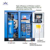 Compresor de aire silencioso y de bajo consumo con inversor de correa China Sanjian de 7.5KW, 11KW, 15KW, 22KW, 37KW, 8 bar, 10 bar, 16 bar