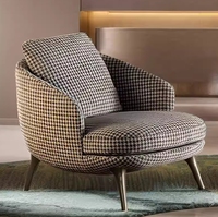 Canapé-chaise en velours à siège unique de style moderne japonais Meubles de salon de détente pour le salon et le bureau