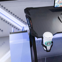 Table d'ordinateur pour PC Bureau à domicile Bureau de jeu multifonctionnel ergonomique à hauteur réglable Bureau assis debout