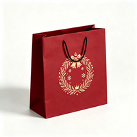 Luxe witte kartonnen shoppertasjes met satijnen lintjes, stevige papieren cadeauzakjes voor kleding/schoenen met aangepast logo