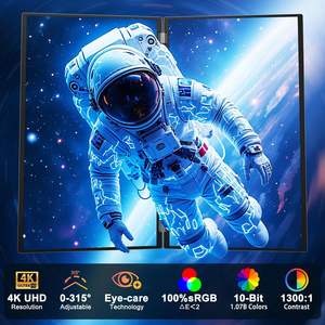 Monitor Portátil Dual InnoView de 23.8 Pulgadas, 100% SRGB, 4K 3840x2160P, 315° Ajustable, Plegable, Panel IPS, Altavoces Integrados, 2 USB - Product Image 1