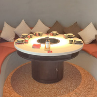 Meilleures ventes de grillades sans fumée coréennes pour barbecue Pot de cuisson de table au design minimaliste pour meubles de salle à manger d'hôtel, de restaurant et de villa