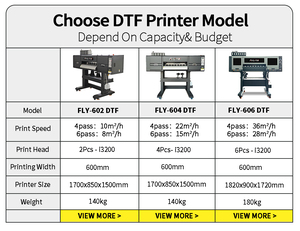 Impresora de Prendas de 2 Cabezales y 4 Cabezales I3200, Impresoras Digitales de Transferencia, Máquina de Impresión de Camisetas, Impresora Digital Todo en Uno de 60 cm Dtf - Product Image 2