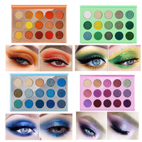 Palette d'ombres à paupières de maquillage personnalisé 9 couleurs Marque privée Vente en gros Palette d'ombres à paupières végétaliennes mates et chatoyantes