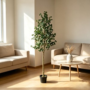 Guirlande artificielle en soie d'eucalyptus, verdure décorative bohème pour arche de mariage, chemin de table, centre de table, bricolage - Product Image 4