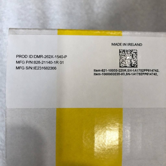 COG-NEX DMR-262X-1540-P Machine Vision Camera New DataMan 262X Fixed Mount Barcode Reader
