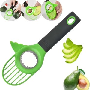 Éplucheur de fruits 3 en 1, coupe-avocat, éplucheur de noix de karité, couteau en plastique, séparateur de pulpe, outils de cuisine, gadgets de cuisine - Product Image 1