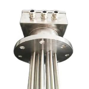 415v 3 Phase Industrial Screw Plug Sus304 Tubular Heating Element 3000w Immersion Heater Rod