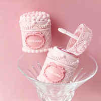 Baume à lèvres mat 5ml avec logo personnalisé 'Love Strawberry Cake', taille standard, soin beauté personnel, gloss à lèvres velours Cupidon