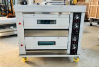Four à gaz automatique 220V à 2 étages et 4 plateaux avec commande numérique pour boulangerie commerciale, pizzeria, hôtels
