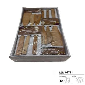 Set di 3 Utensili da Cucina in Bambù - Product Image 2