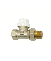 Robinet thermostatique en laiton XingFu DN15 1/2" filetage mâle/femelle, commande manuelle, thermostat d'angle pour chauffage central, eau, OEM