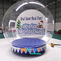 Dôme transparent en PVC pour l'extérieur, tente à bulles chauffée, château gonflable et plateforme de saut avec ballons