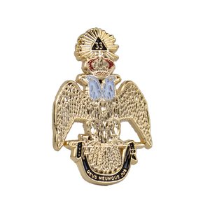 Distintivo Massonico per Spilla con Simbolo Massonico Inciso in Metallo, Incisione Laser e Smaltatura per Riconoscimento Socie - Product Image 4