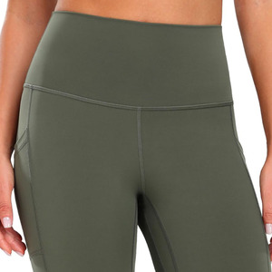New Top Selling <b>Women</b> Solid Seamless Yoga <b>Leggings</b> High Waist Elastic Breathable Full Length <b>Leggings</b> For <b>Women</b> - Product Image 6