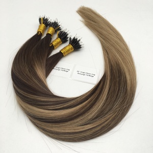 Nhà Máy Bán buôn Chất lượng cao bất Nga Trinh Nữ tóc con người làm nổi bật <span class=keywords><strong>Ombre</strong></span> Màu Nano Vòng phần mở rộng tóc con người - Product Image 4
