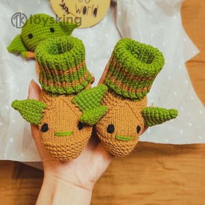 Poupée apaisante au crochet inspirée des enfants - Style Baby <span class=keywords><strong>Yoda</strong></span>, <span class=keywords><strong>jouet</strong></span> de confort fait main pour apaiser les nouveau-nés - Product Image 6