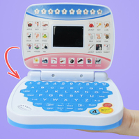 Venta caliente pantalla LED aprendizaje E-book ordenador juguete educativo sonido divertido ordenador estudio máquina