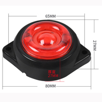 Feu de position latéral LED fixe 24V pour camion, feu de jour et de signalisation latérale pour remorque et véhicules utilitaires