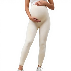 Leggings Premaman a Vita Alta Modellanti e Contenitivi, Nuovo Stile Primavera/Estate, Taglie Forti, Abbigliamento Sportivo - Product Image 1