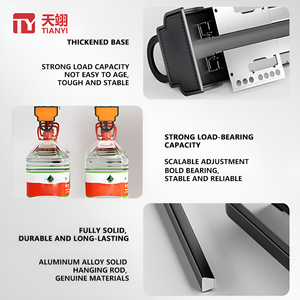 Chất lượng cao trên cao tủ quần áo móc Telescopic tủ quần áo kéo ra trượt Telescopic Hanger lưu trữ giá - Product Image 2